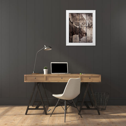 Into the Woods 1 White Modern Wood Framed Art Print by Kimberly, Allen