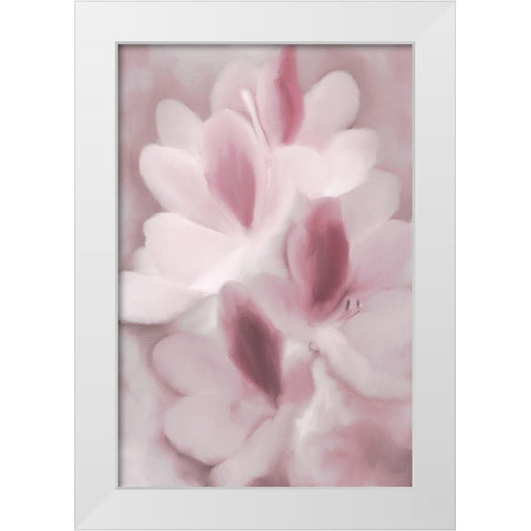 Blush Orchid White Modern Wood Framed Art Print by Kimberly, Allen