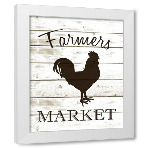 Farmers Market 2 White Modern Wood Framed Art Print by Kimberly, Allen