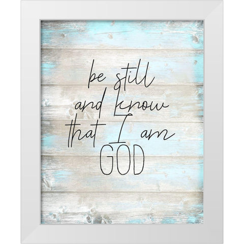 And Know White Modern Wood Framed Art Print by Kimberly, Allen