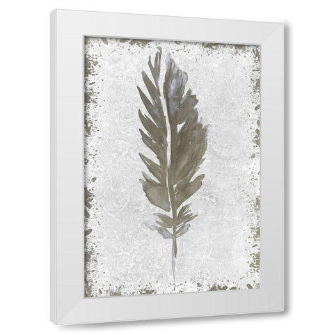 Imprint 1 White Modern Wood Framed Art Print by Kimberly, Allen