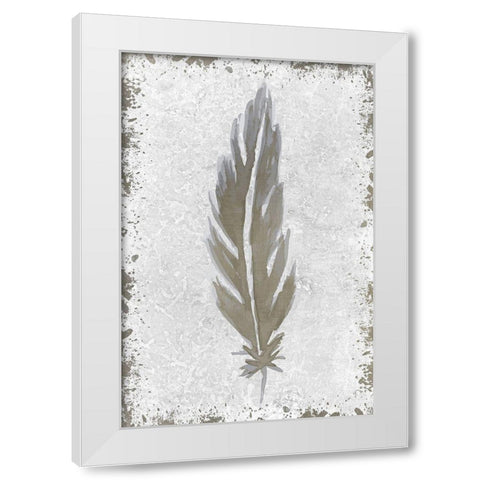 Imprint 2 White Modern Wood Framed Art Print by Kimberly, Allen