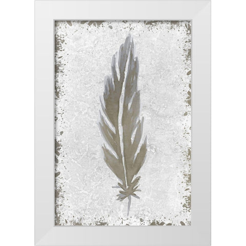 Imprint 2 White Modern Wood Framed Art Print by Kimberly, Allen