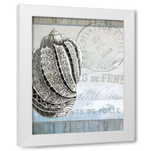 Coastal 1 White Modern Wood Framed Art Print by Kimberly, Allen