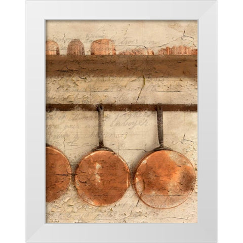 Copper 2 White Modern Wood Framed Art Print by Allen, Kimberly