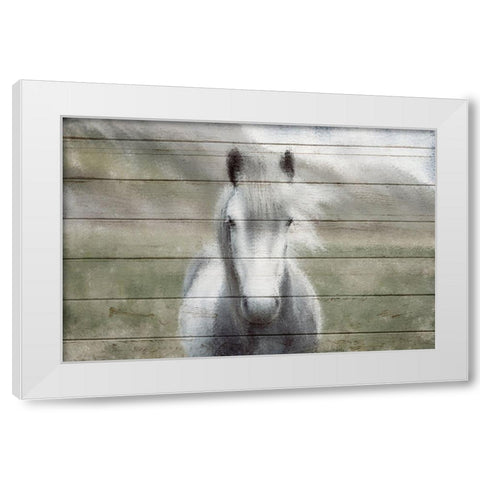 Wild White Modern Wood Framed Art Print by Kimberly, Allen