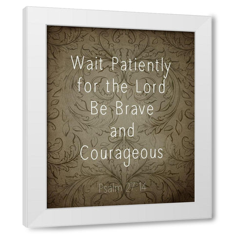 Psalms 1 White Modern Wood Framed Art Print by Kimberly, Allen