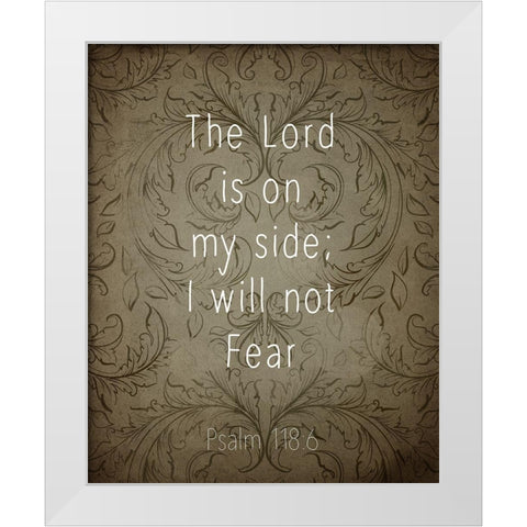 Psalms 3 White Modern Wood Framed Art Print by Kimberly, Allen