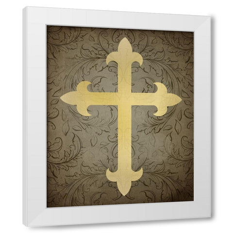 Psalms 4 White Modern Wood Framed Art Print by Kimberly, Allen