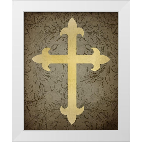 Psalms 4 White Modern Wood Framed Art Print by Kimberly, Allen