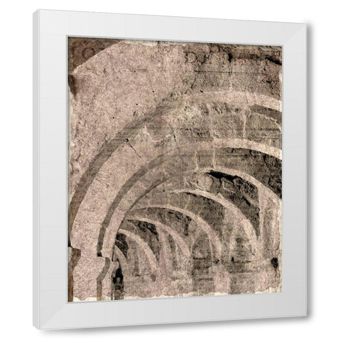 Arches 1 White Modern Wood Framed Art Print by Kimberly, Allen