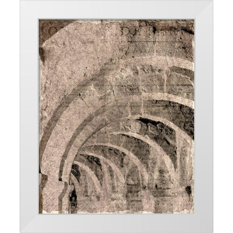 Arches 1 White Modern Wood Framed Art Print by Kimberly, Allen