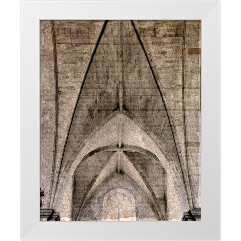 Arches 2 White Modern Wood Framed Art Print by Kimberly, Allen
