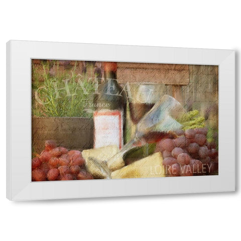 Afternoon Red White Modern Wood Framed Art Print by Kimberly, Allen