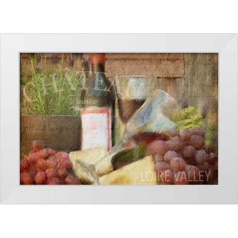 Afternoon Red White Modern Wood Framed Art Print by Kimberly, Allen