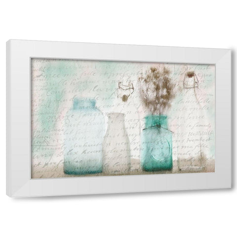 Sea Glass White Modern Wood Framed Art Print by Kimberly, Allen