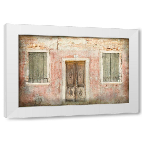 No 35 White Modern Wood Framed Art Print by Kimberly, Allen