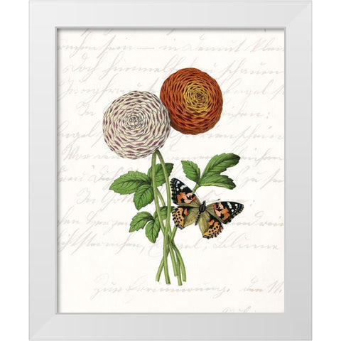 Dahlia 2 White Modern Wood Framed Art Print by Kimberly, Allen