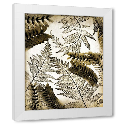 Gold Palm 1 White Modern Wood Framed Art Print by Allen, Kimberly
