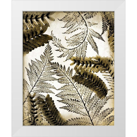 Gold Palm 1 White Modern Wood Framed Art Print by Allen, Kimberly