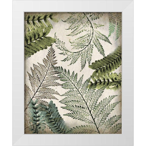 Tropic Palms 2 White Modern Wood Framed Art Print by Kimberly, Allen