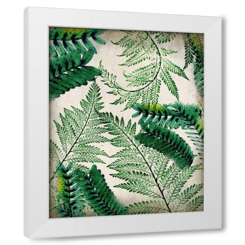 Palms 2 White Modern Wood Framed Art Print by Allen, Kimberly