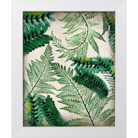 Palms 2 White Modern Wood Framed Art Print by Allen, Kimberly