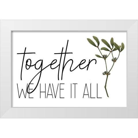 Family Gathers 2 White Modern Wood Framed Art Print by Kimberly, Allen