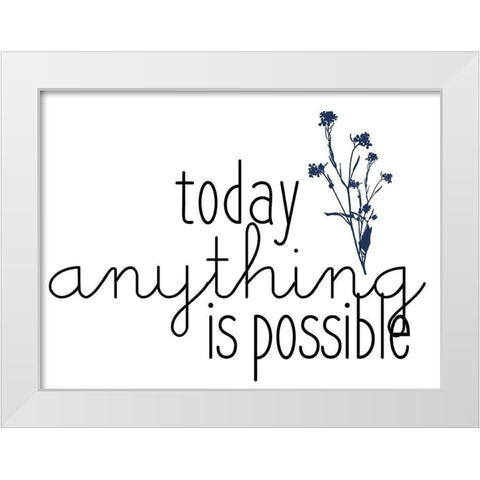 Family Gathers 12 White Modern Wood Framed Art Print by Kimberly, Allen