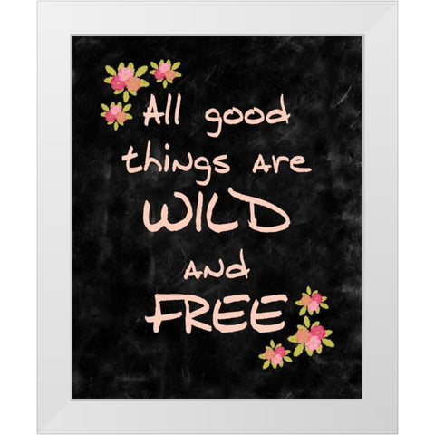 All Good Things White Modern Wood Framed Art Print by Allen, Kimberly