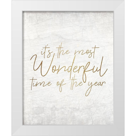 Christmas Luxe 4 White Modern Wood Framed Art Print by Kimberly, Allen