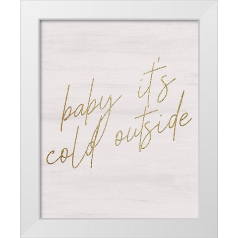 Christmas Romance 2 White Modern Wood Framed Art Print by Kimberly, Allen