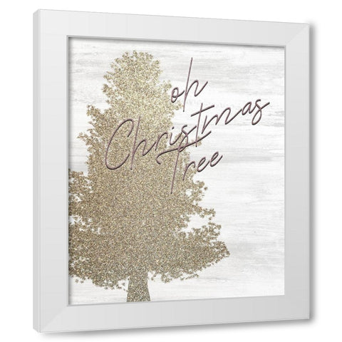 Christmas Romance 5 White Modern Wood Framed Art Print by Kimberly, Allen