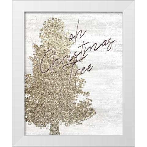 Christmas Romance 5 White Modern Wood Framed Art Print by Kimberly, Allen