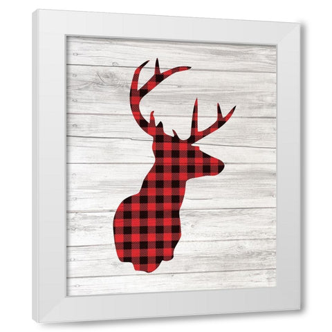 Farmhouse Christmas 6 White Modern Wood Framed Art Print by Kimberly, Allen