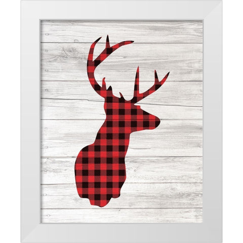Farmhouse Christmas 6 White Modern Wood Framed Art Print by Kimberly, Allen