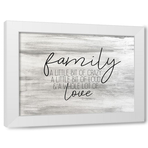 A Little Bit White Modern Wood Framed Art Print by Kimberly, Allen