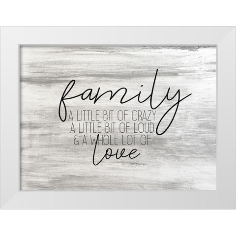 A Little Bit White Modern Wood Framed Art Print by Kimberly, Allen