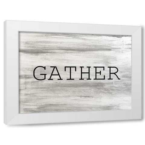 Gather White Modern Wood Framed Art Print by Kimberly, Allen