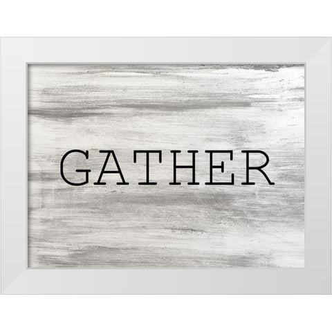 Gather White Modern Wood Framed Art Print by Kimberly, Allen