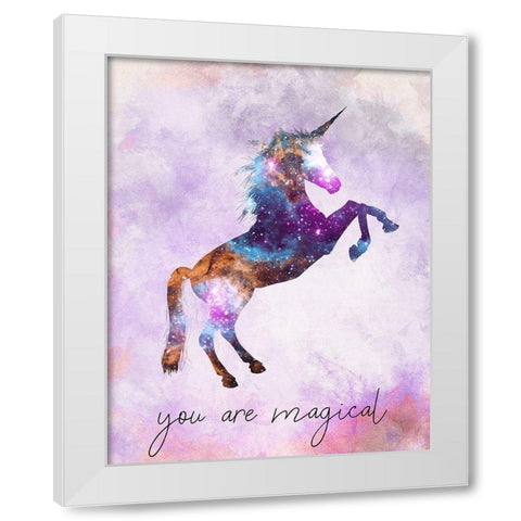 You are Magical v3 White Modern Wood Framed Art Print by Kimberly, Allen