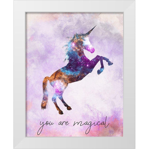 You are Magical v3 White Modern Wood Framed Art Print by Kimberly, Allen