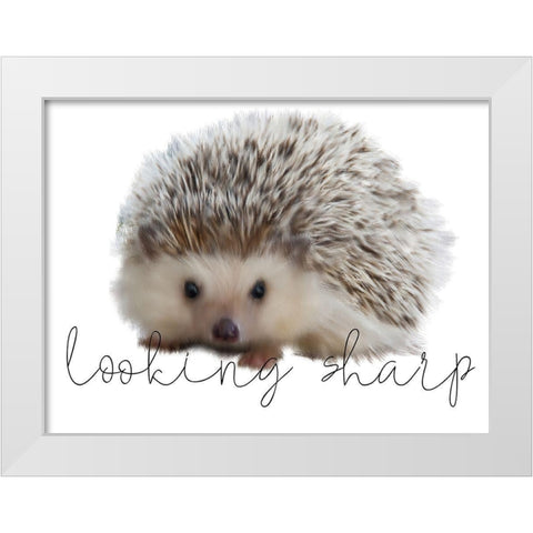 Looking Sharp White Modern Wood Framed Art Print by Kimberly, Allen
