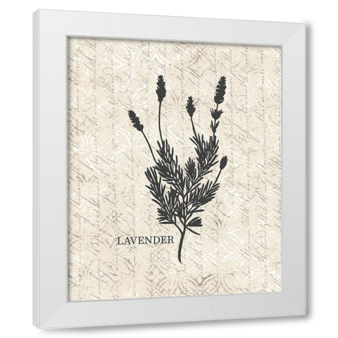 Fresh Lavender White Modern Wood Framed Art Print by Kimberly, Allen