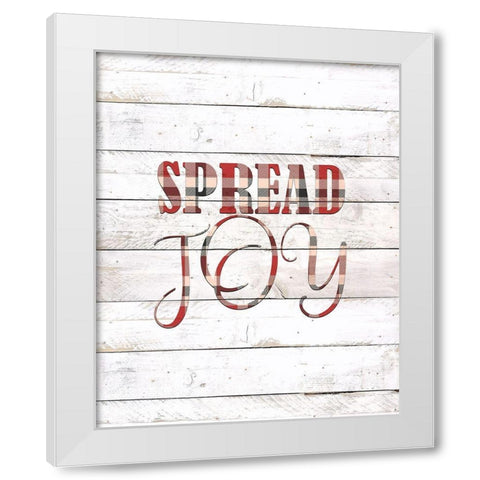 Spread Joy White Modern Wood Framed Art Print by Kimberly, Allen