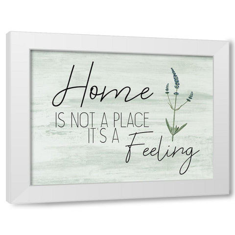 Home and Family 1 White Modern Wood Framed Art Print by Kimberly, Allen