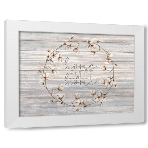 Cotton Home 3 White Modern Wood Framed Art Print by Kimberly, Allen