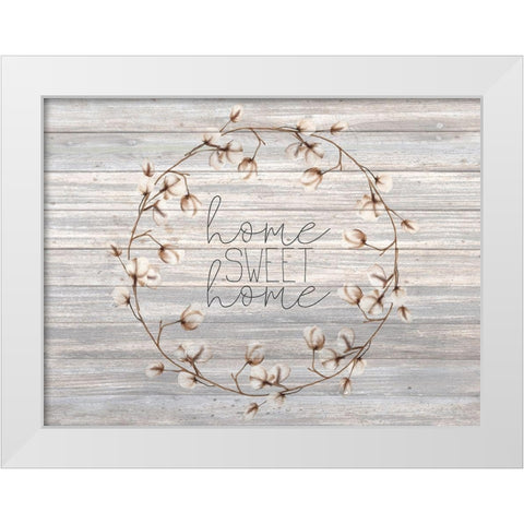 Cotton Home 3 White Modern Wood Framed Art Print by Kimberly, Allen