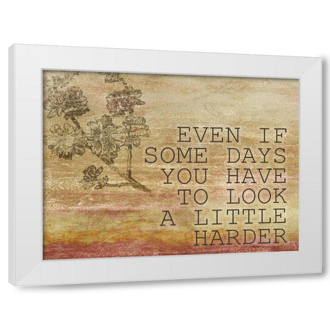 Some Days 3 White Modern Wood Framed Art Print by Kimberly, Allen