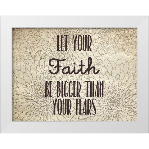 Be Joyful 2 White Modern Wood Framed Art Print by Kimberly, Allen